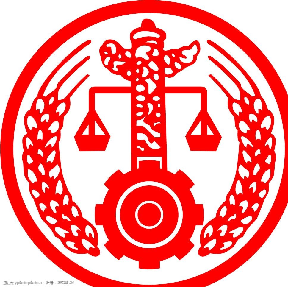 公證人圓形圖標(biāo) 法律象征與正義的傳遞